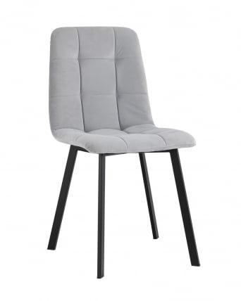 Стул Оливер Скуаре велюр Светло-серый / Oliver Square_0